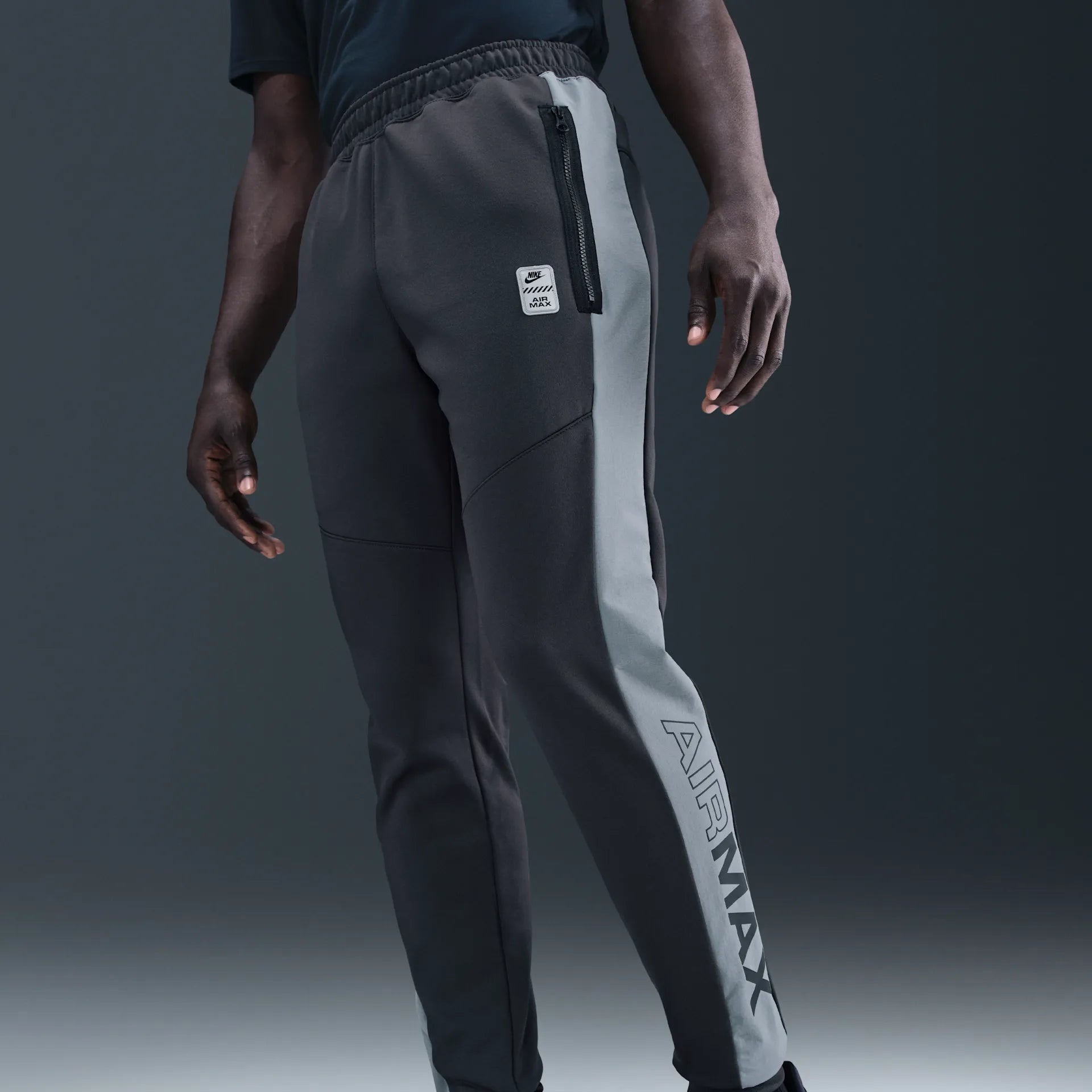nike Air Max Men's Poly-Knit Joggers - Grey - Polyester