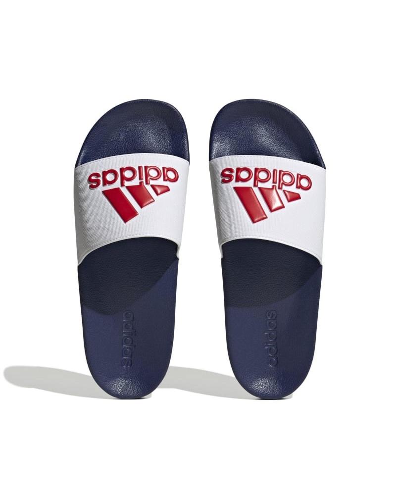 CLAQUETTES UNISEXES ADIDAS ADILETTE SHOWER HQ6885 MARINE/BLANC BLANCO