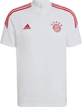 Adidas FCB TR POLO HB0614 FOOTBALL/SOCCER white POLO SHIRT (SHORT SLEEVE) For Men