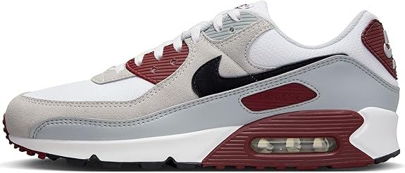AIR MAX 90-White/Black-Dark Team RED-Pure PLATINUM-FN6958-101