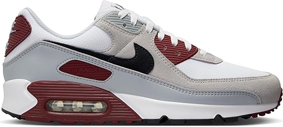 AIR MAX 90-White/Black-Dark Team RED-Pure PLATINUM-FN6958-101