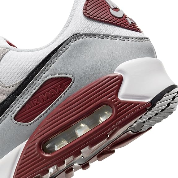 AIR MAX 90-White/Black-Dark Team RED-Pure PLATINUM-FN6958-101