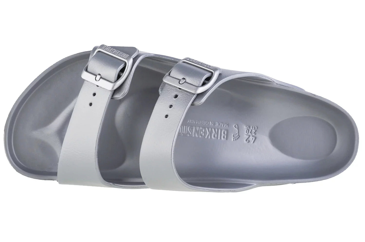 Birkenstock, Arizona Eva, 1003490/1003491, Metallic Silver