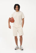 PUMA Men's Essentials Elevated Short Sleeve T-Shirt beige