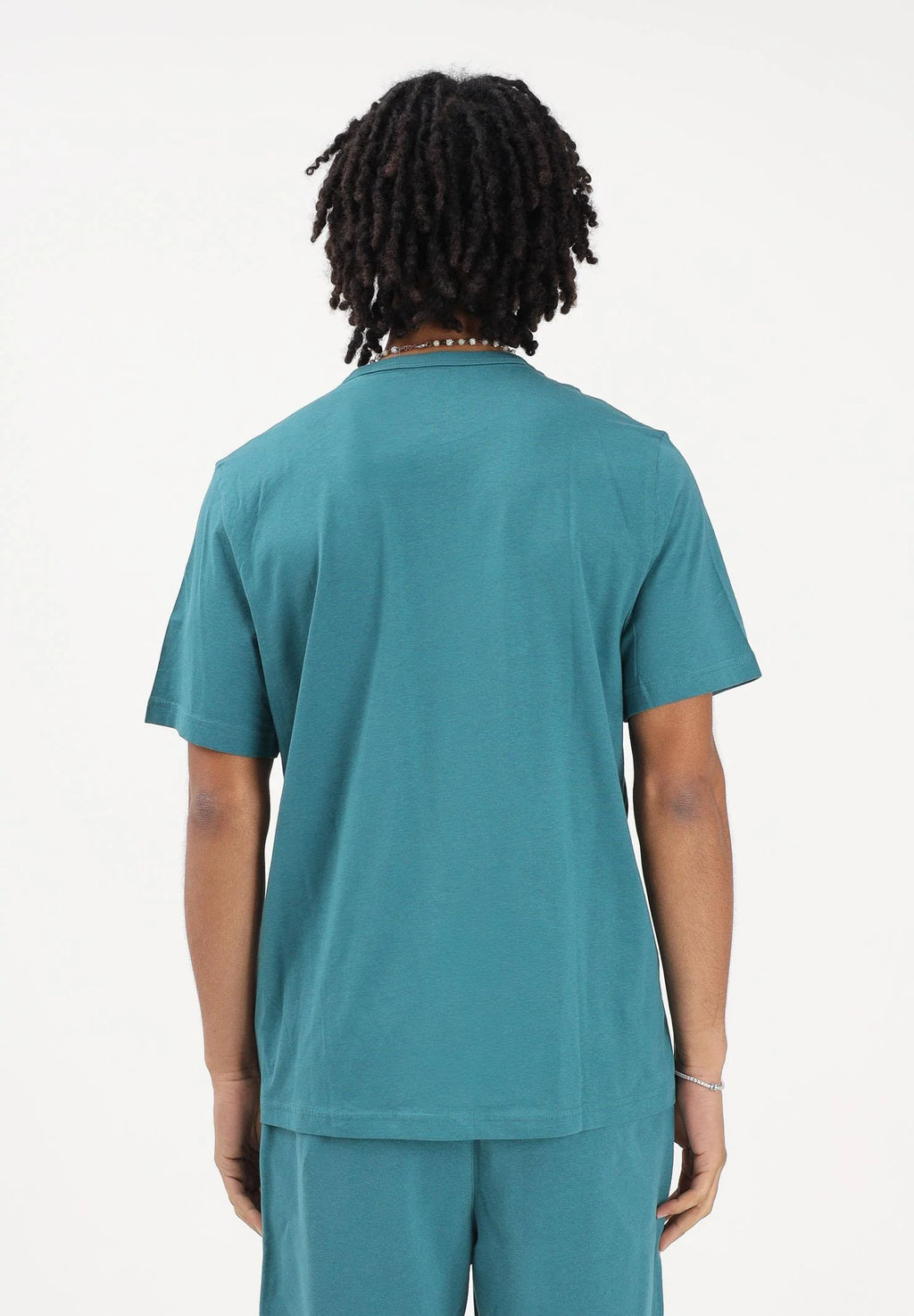 PUMA Men's Essentials Elevated Short Sleeve T-shirt Turquoise