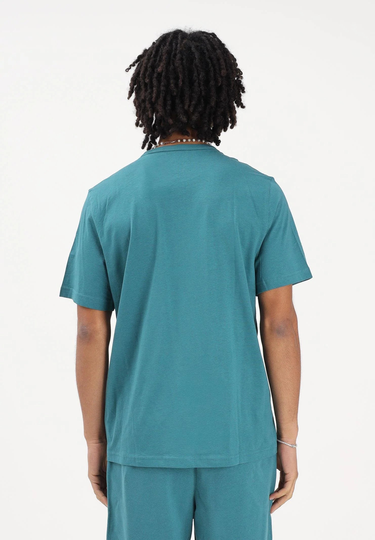 PUMA Men's Essentials Elevated Short Sleeve T-shirt Turquoise