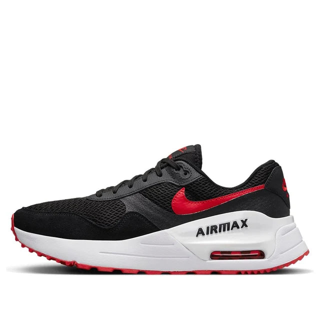 Nike Shoes Mens 13 Air Max SYSTM Athletic Low Sneakers DM9537-005 Black Red